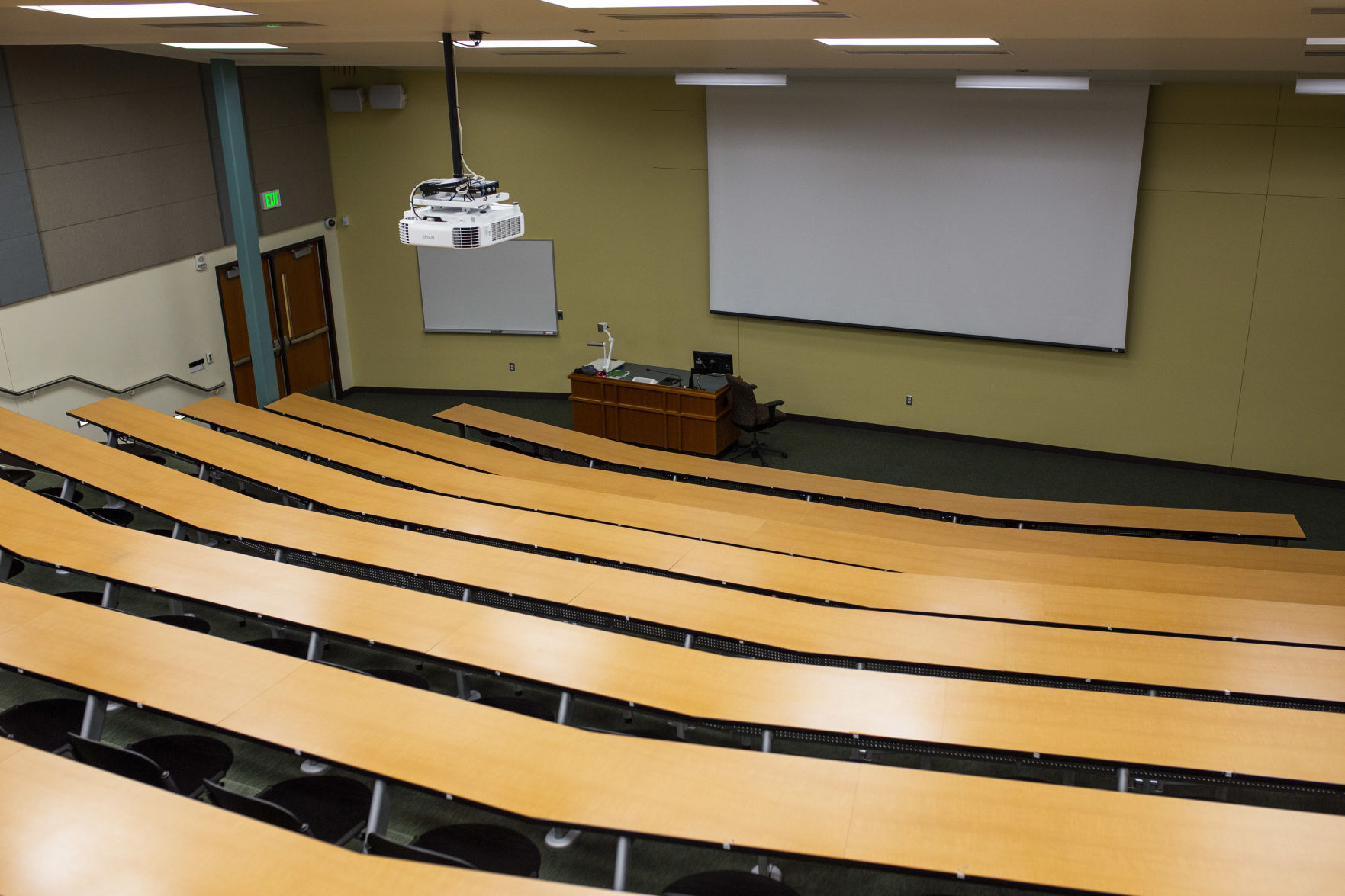 Empty Brown hall